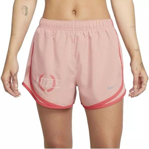 NWT Nike Women's Dri-FIT Tempo Brief-Lined Graphic Running Shorts Size M Pink - Picture 1 of 7